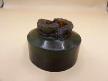Chinese jade carved Chilong seal stamp