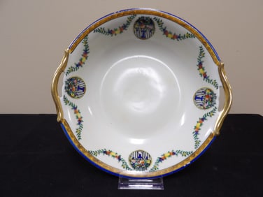 vintage Noritake Morimura hand painted handled serving bowl