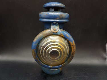 Antique or Vintage blue color driving lamp