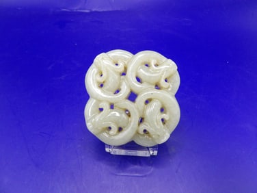 Chinese jade Chilong carving