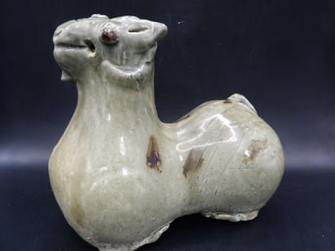 Rare Chinese porcelain large recumbent ram water dropper?