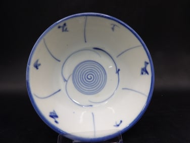 Chinese blue and white porcelain hand painted bowl
