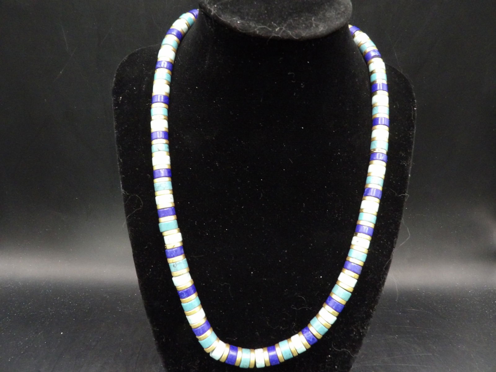 vintage MMA Egyptian Revival style necklace: 20 inches long with 2 inches extender.