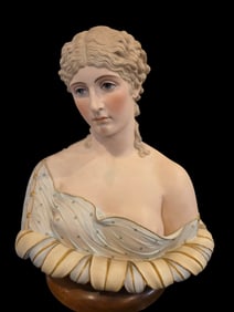 Museum Quality Antique Life-Sized Parian Ware Bust of Clytie probably Copeland circa 1868