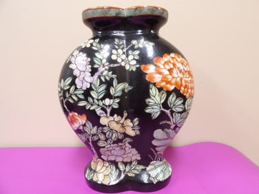 rare Chinese porcelain conjoined vase with Qing dynasty Jiajing seal mark