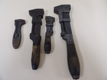 lot of 4 antique wrenches