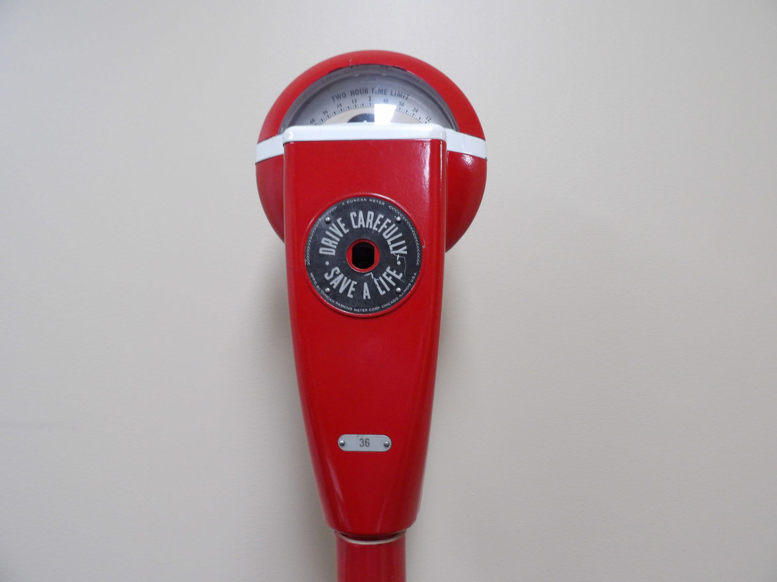 vintage Duncan parking meter marked Texaco with base 2 sections (1 of 14)