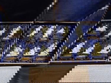 Rare Chinese Shoushan stone 18 Lohan or Arhats w custom stands - We offer at cost in-house shipping