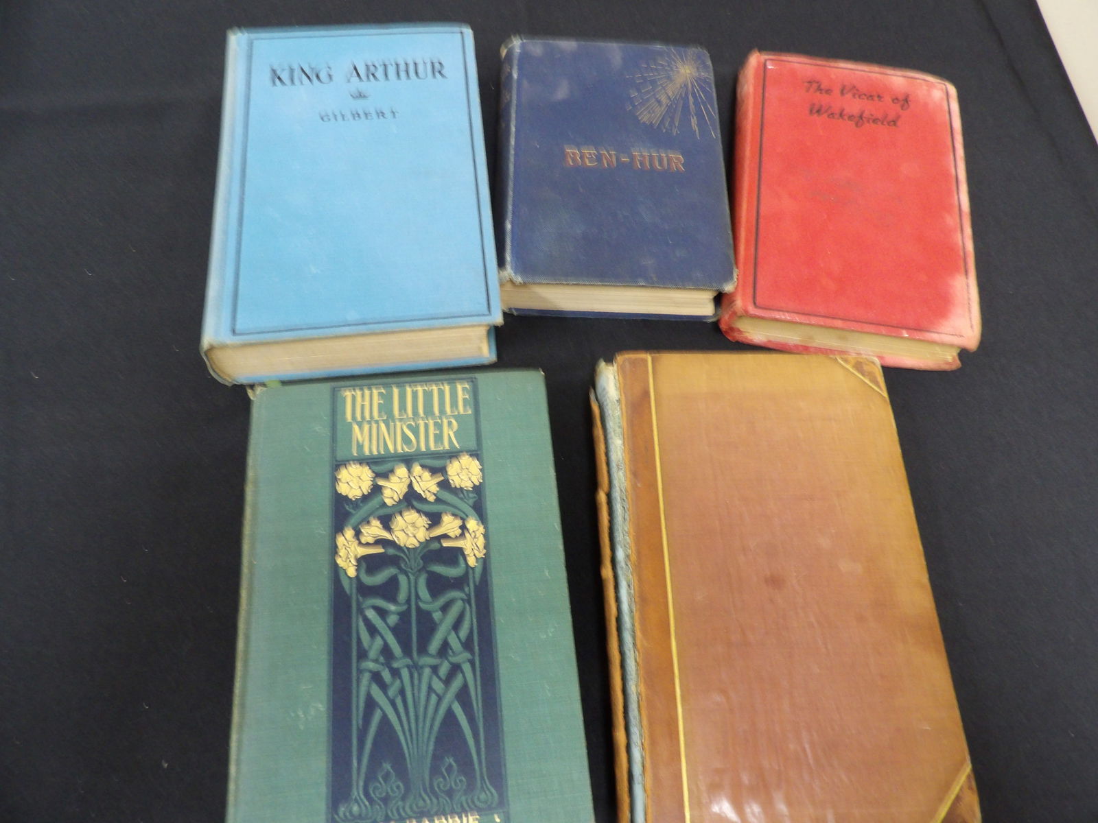 Lot of 5 antique books with dated 1803 book (1 of 9)