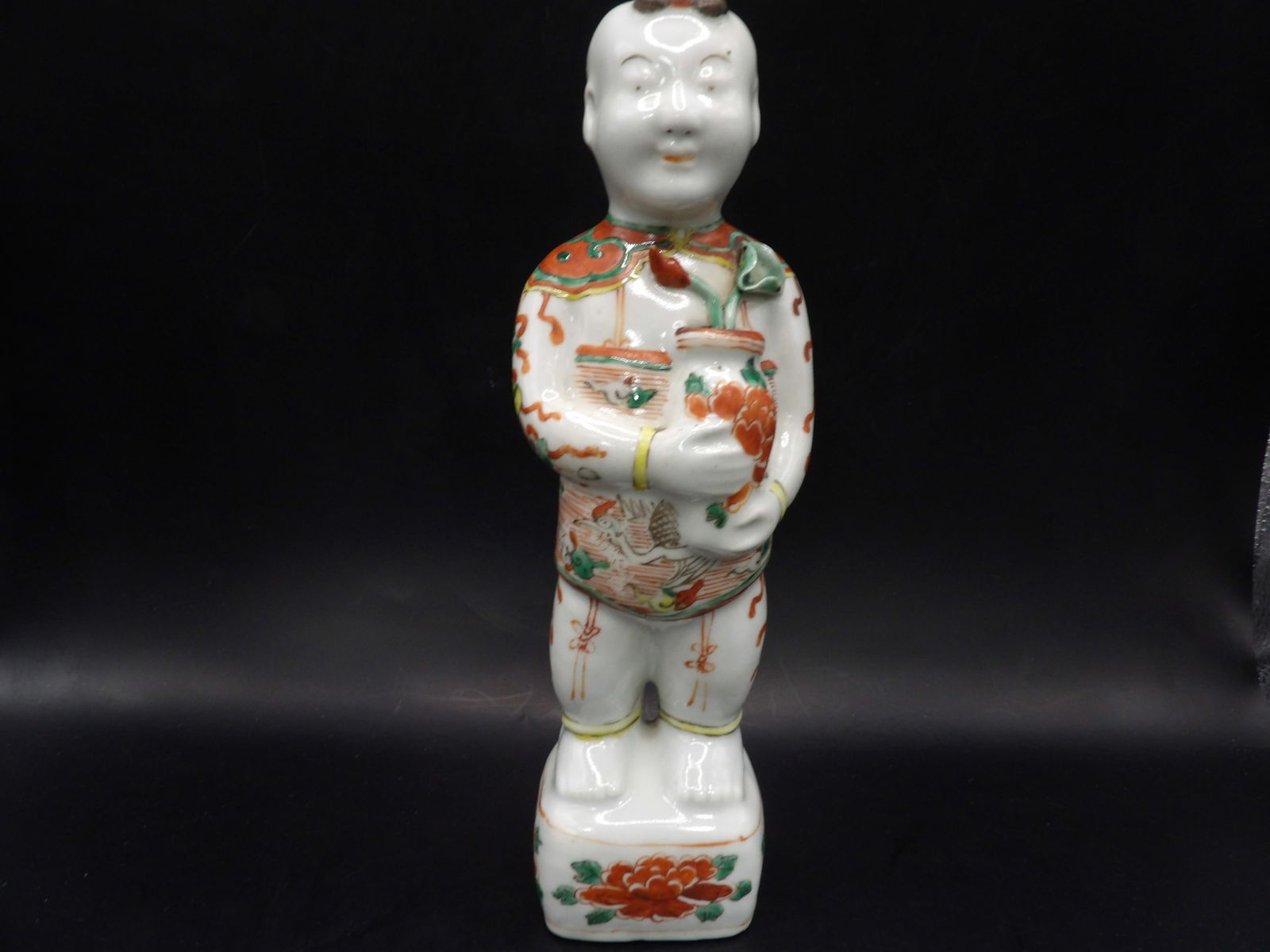 Chinese antique Qing dynasty porcelain ho ho boy figurine (1 of 8)