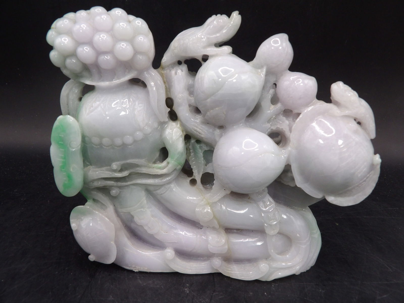 Chinese jadeite jade fine carving statue (1 of 7)