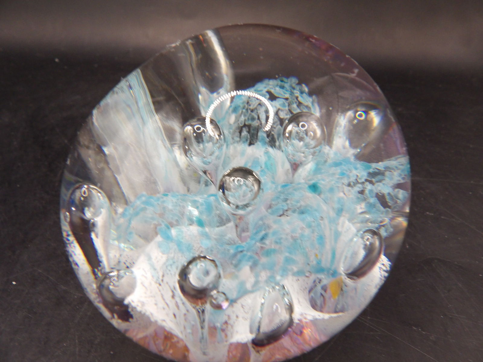 amazing art glass paperweight lot of 3 - 5