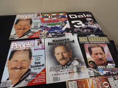 Lot of 7 vintage Sports Illustrated and People magazines featuring Dale Earnhardt and Ted Ginn Jr