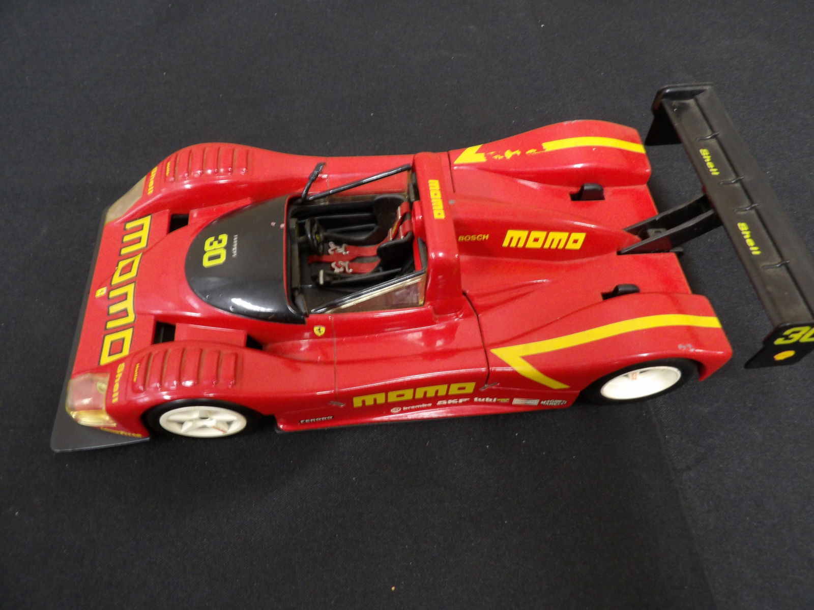 Hot Wheels 1:18 Ferrari 333SP Matel Inc. red color: 10.2 inches length.