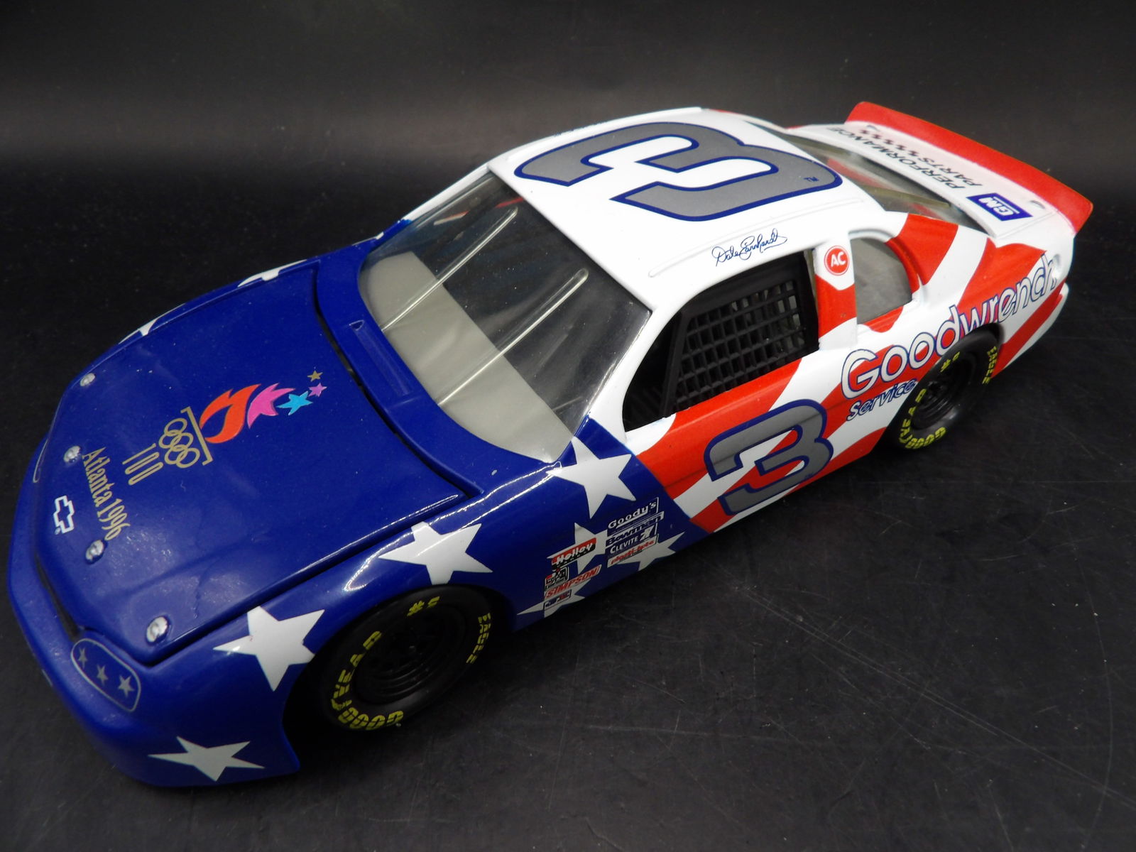 Dale Earnhardt's 1996 Atlanta Olympic #3 Goodwrench car (1 of 6)