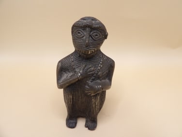 Antique Asian bronze monkey king Tiboli tribe statue