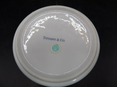 Tiffany & Co Imari style porcelain round trinket box marked