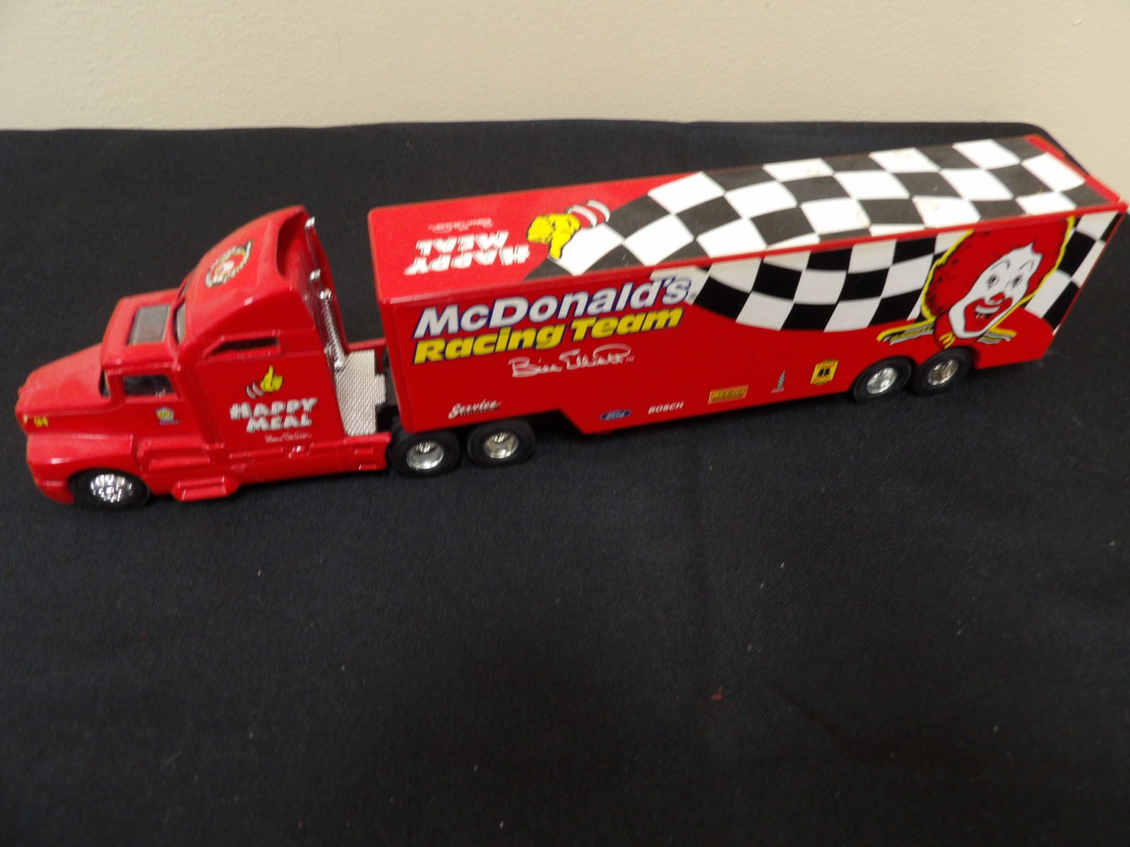 McDonald's Happy Meal die-cast truck Racing Champions: 11 inches length.