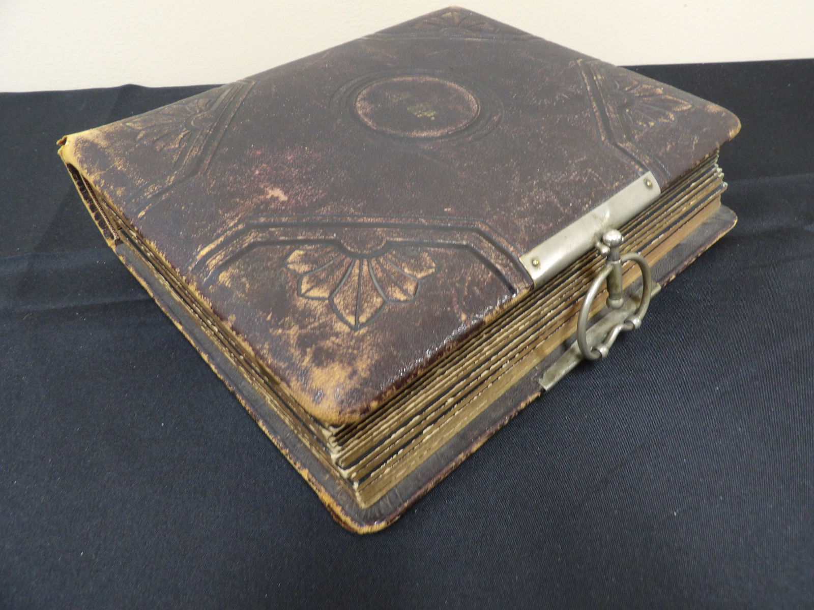 Antique photo album with 54 black and white pictures (1 of 7)