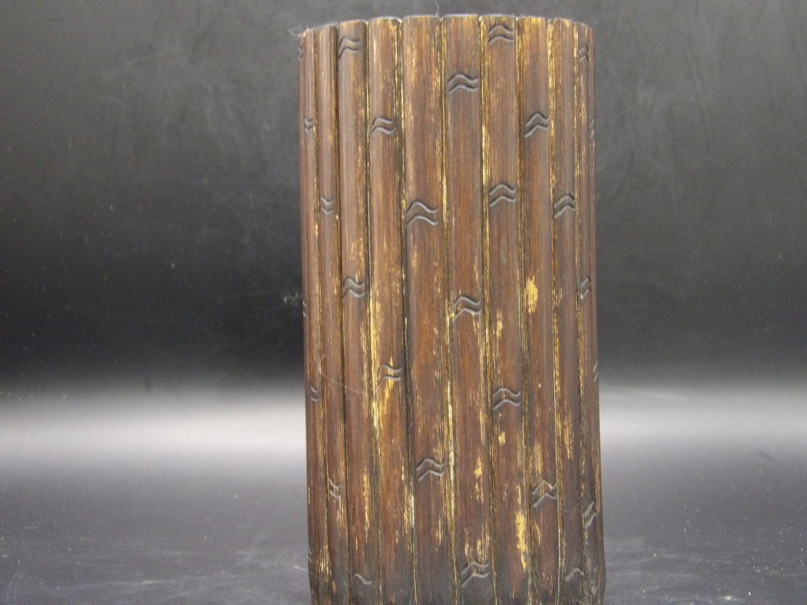Old Bamboo Brush Holder - 2