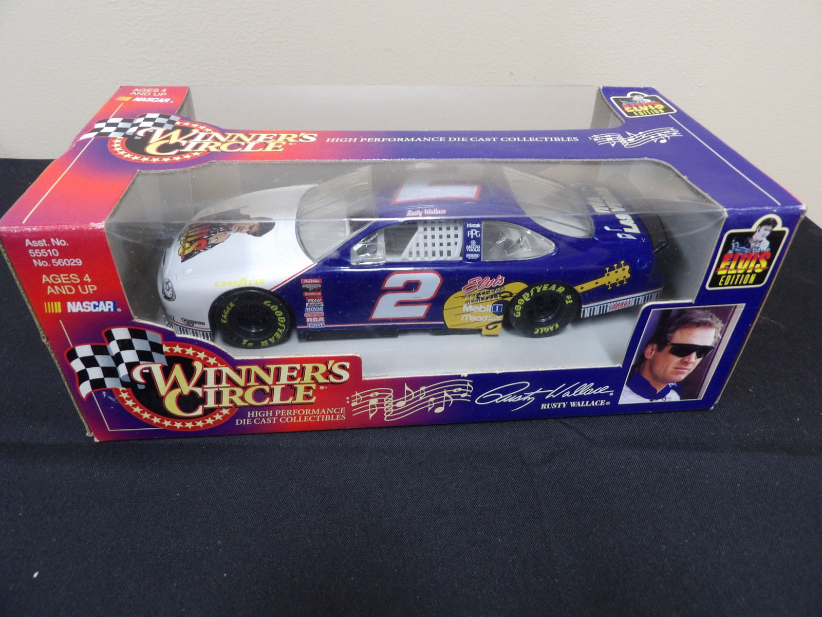 Winner's Circle Rusty Wallace #2 Elvis edition 1:24 die-cast Nascar car (1 of 6)