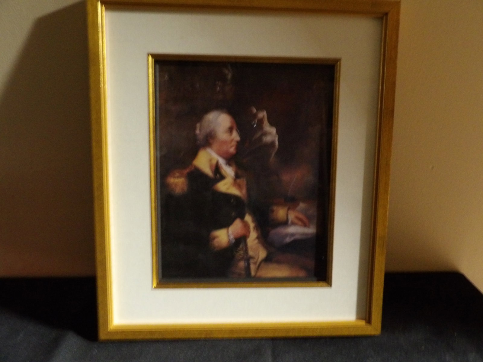 framed William Whipple portrait high quality print: Frame size is 12.5 x 14.5 x 0.7 inches.