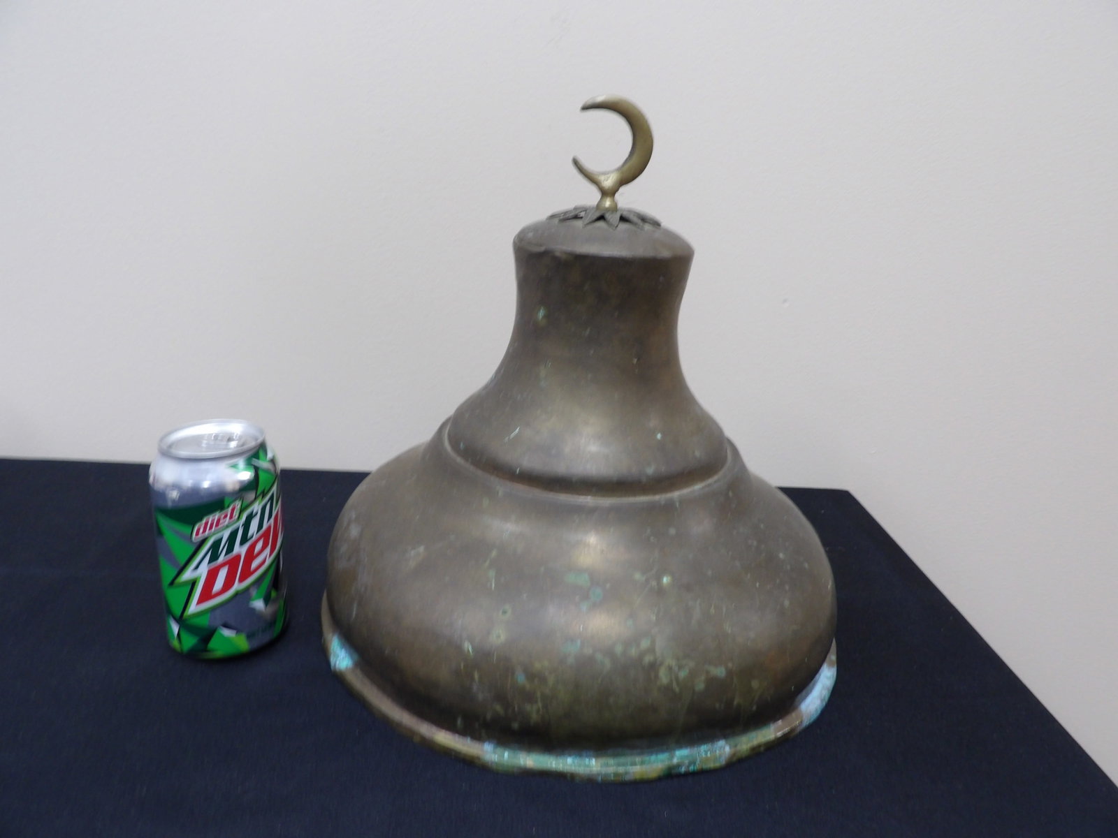 antique brass/copper pendant light fixture (1 of 4)