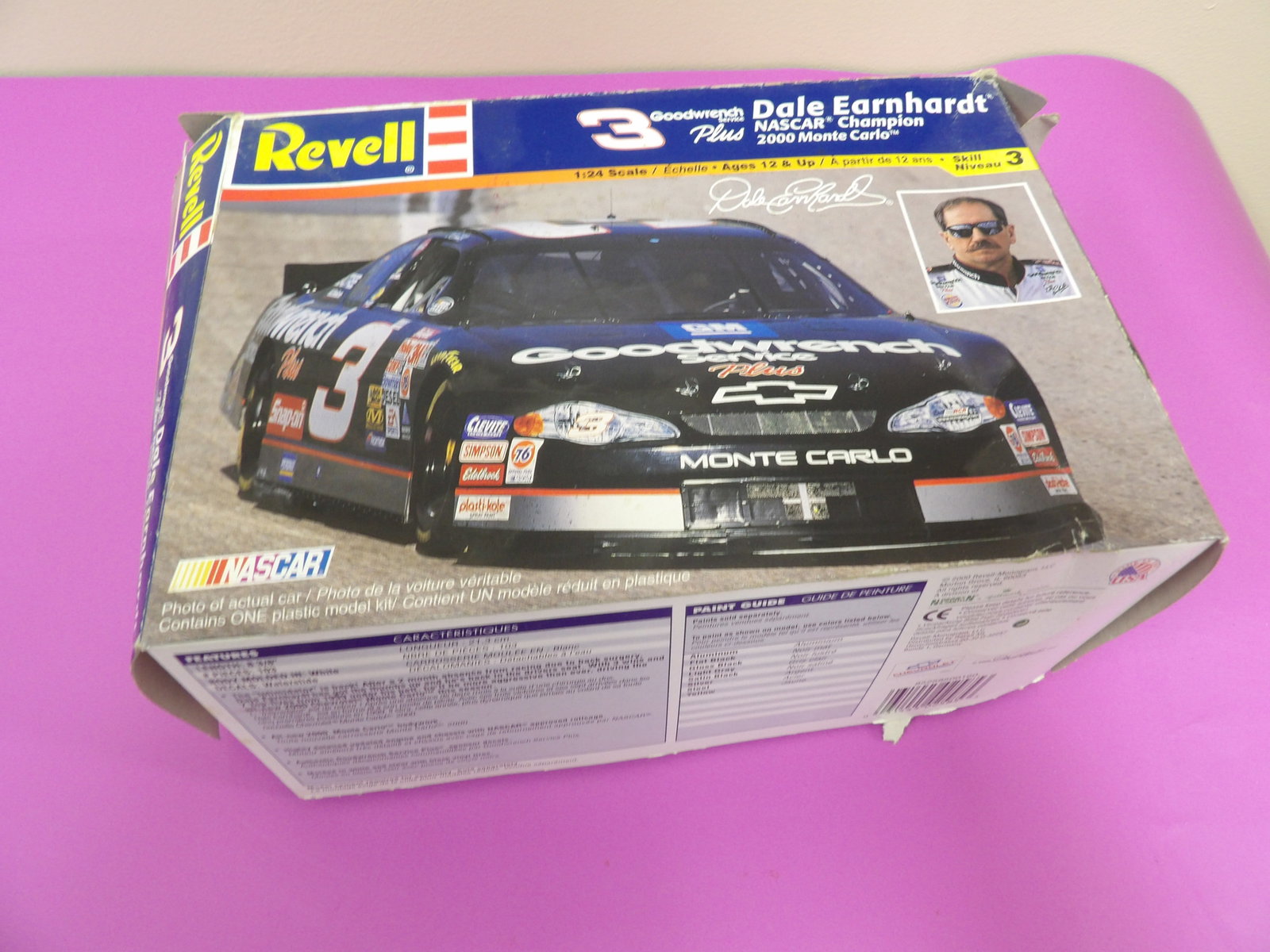 Revell Monogram Dale Earnhardt #3 Goodwrench car kit: Opened box. Unsure if anything is missing.
