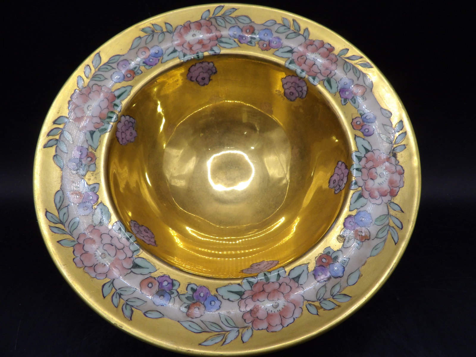 antique Jean Pouyat Limoges ornate porcelain bowl with gold glazed and floral rim: 7.4 inches length. Mark J.P.L France on the bottom. We will inhouse ship items to you very affordable and efficient. Select self-arrange shipping.