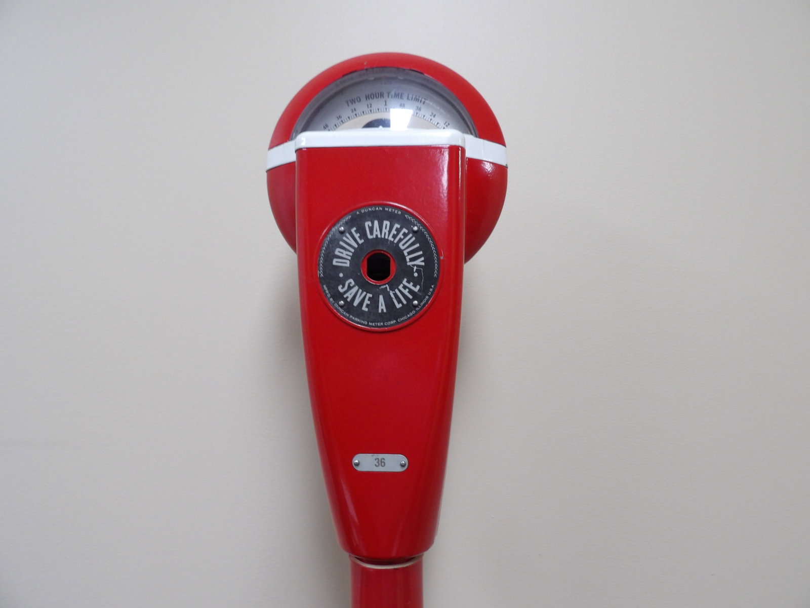 vintage Duncan parking meter marked Texaco with base 2 sections (1 of 14)