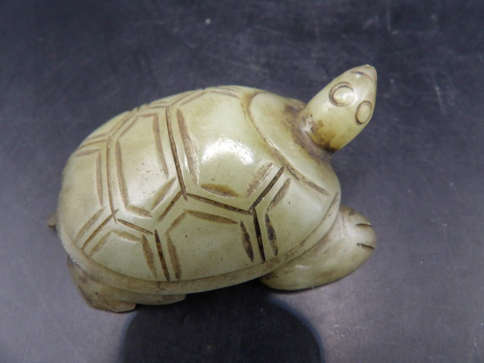 Chinese jade turtle carving statue - 6