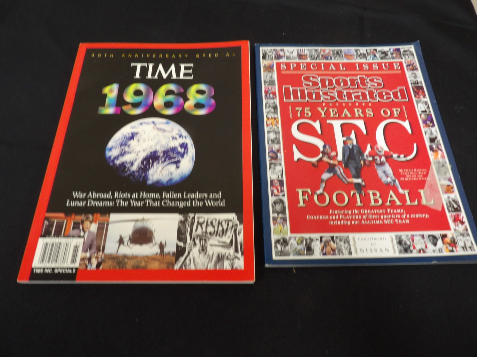lot of 2 Time and Sports Illustrated special edition: Sports Illustrated 75 years special issue. Time special edition. We will inhouse ship items to you very affordable and efficient. Select self-arrange shipping.