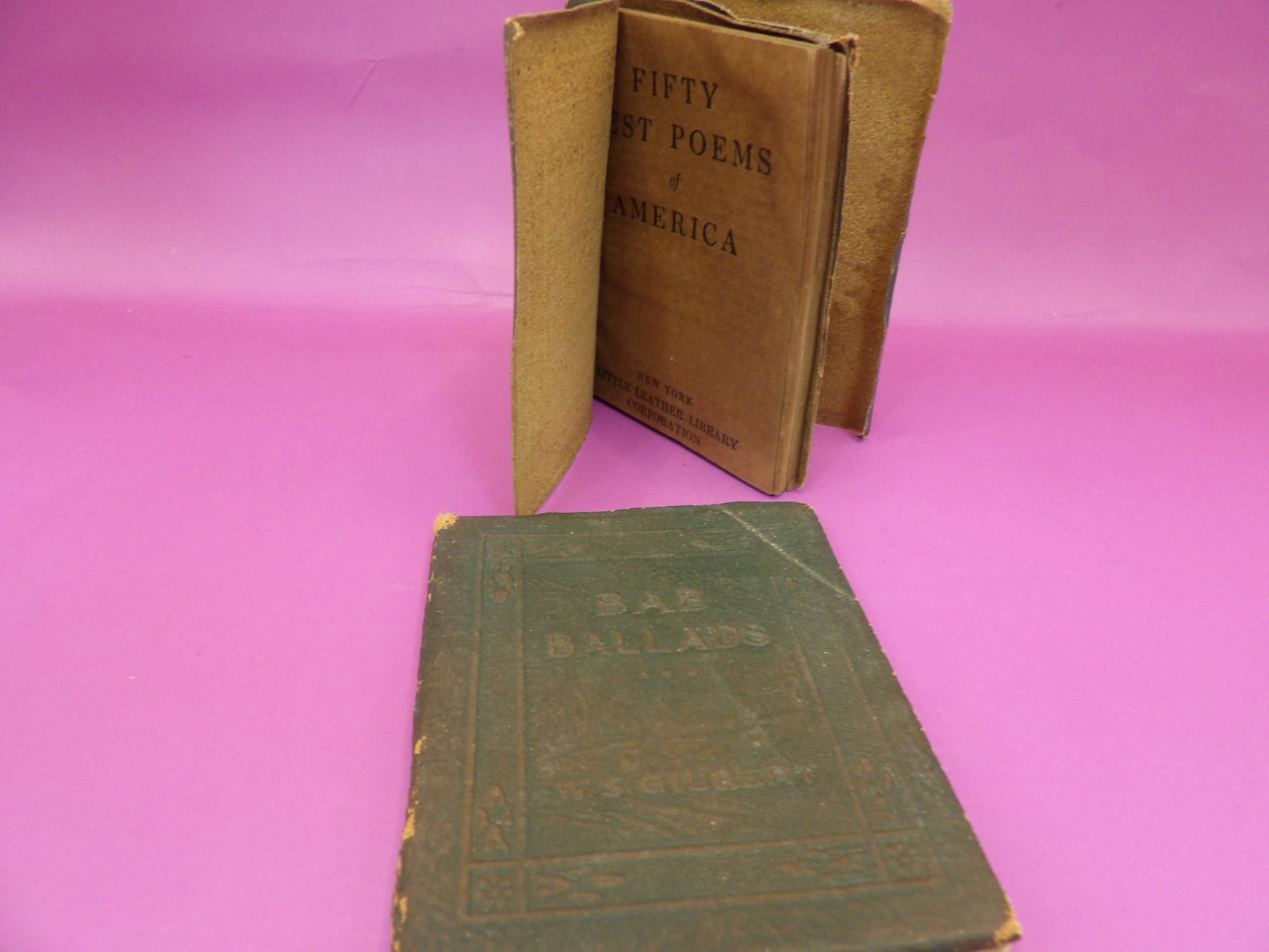 lot of 2 antique poetry books with 50 best poems of America (1 of 8)