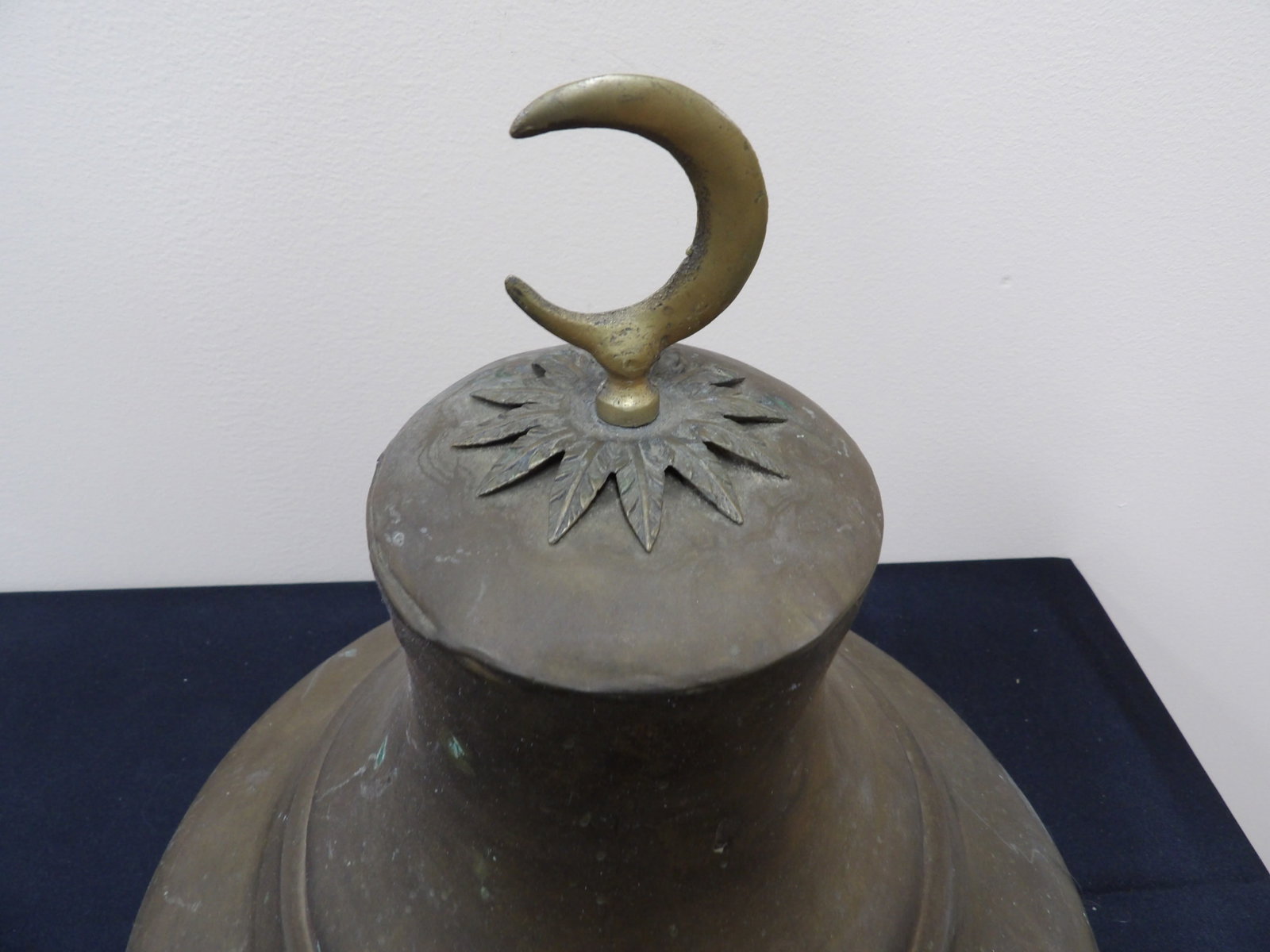 antique brass/copper pendant light fixture - 2