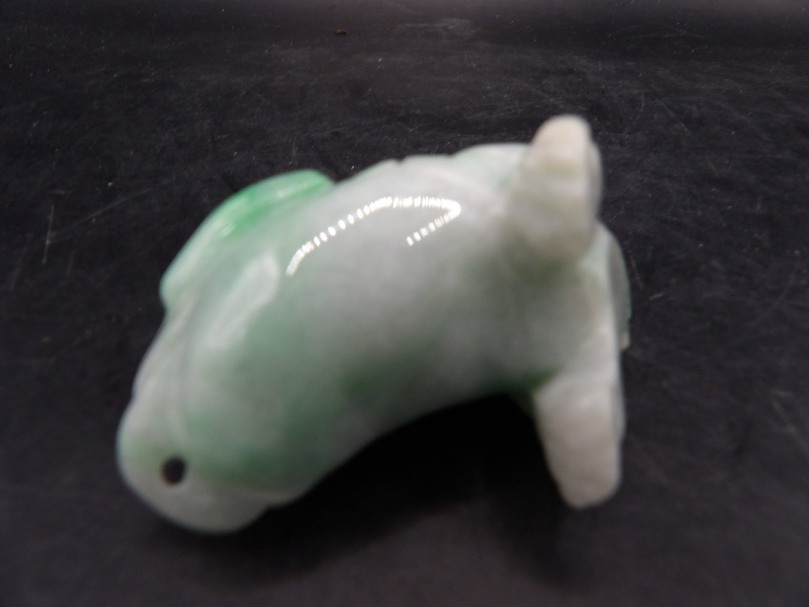 Chinese jadeite jade fine toad carving - 3