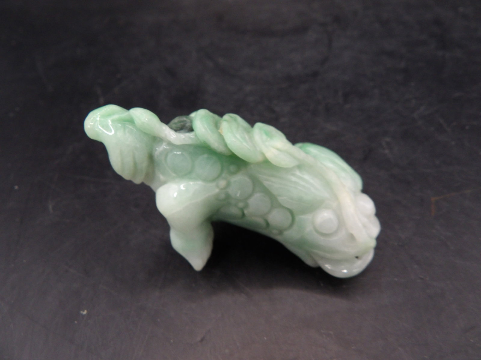 Chinese jadeite jade fine toad carving - 6