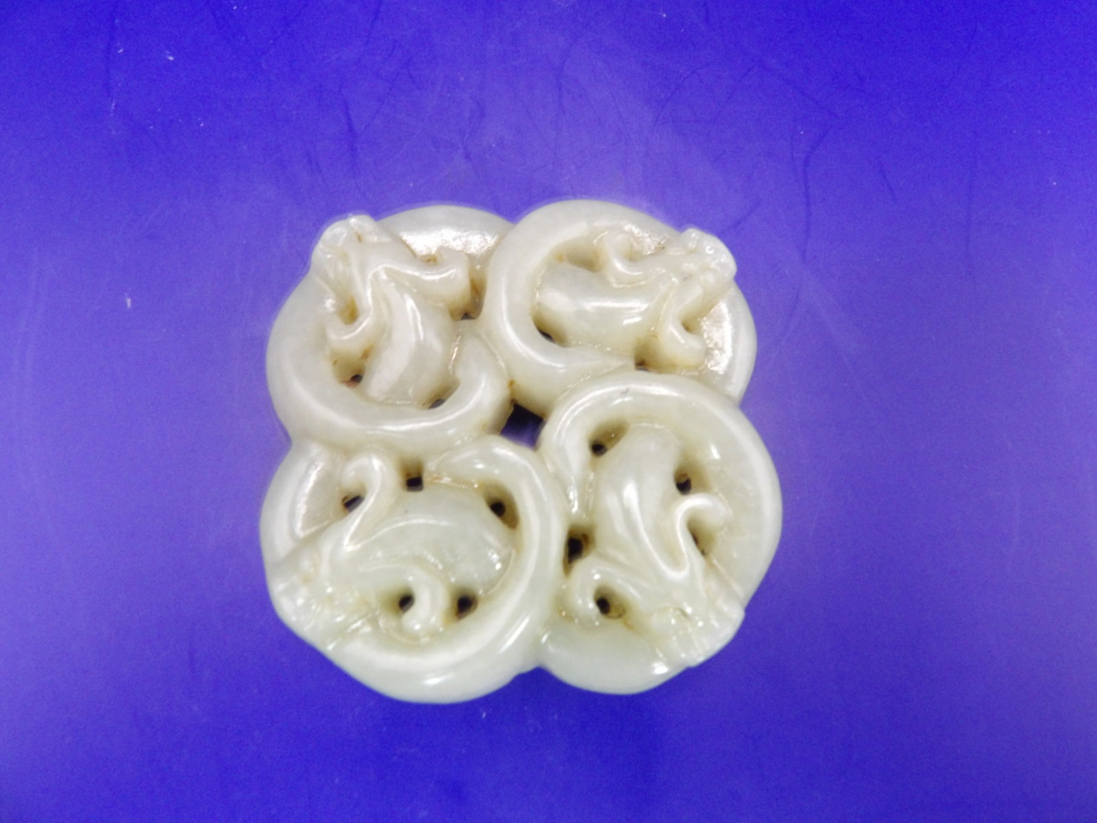 Chinese jade Chilong carving - 4