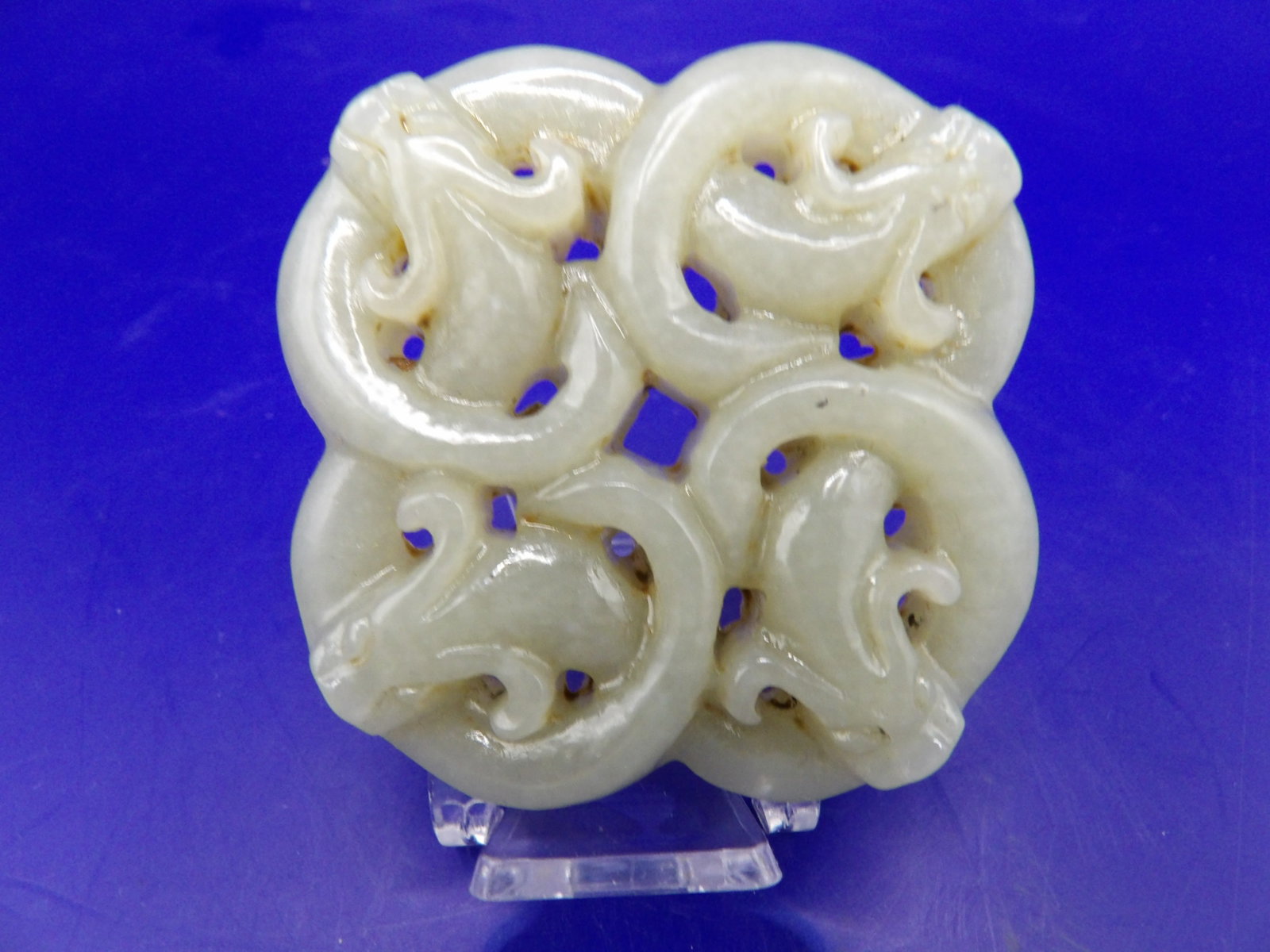 Chinese jade Chilong carving - 5