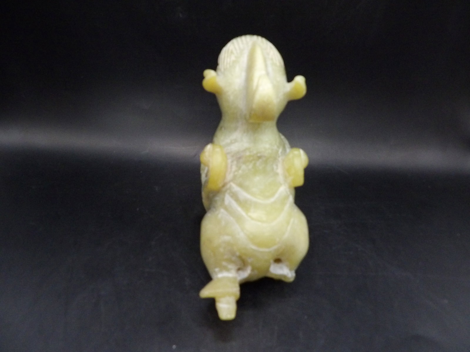 Chinese jade carving statue heavy - 3