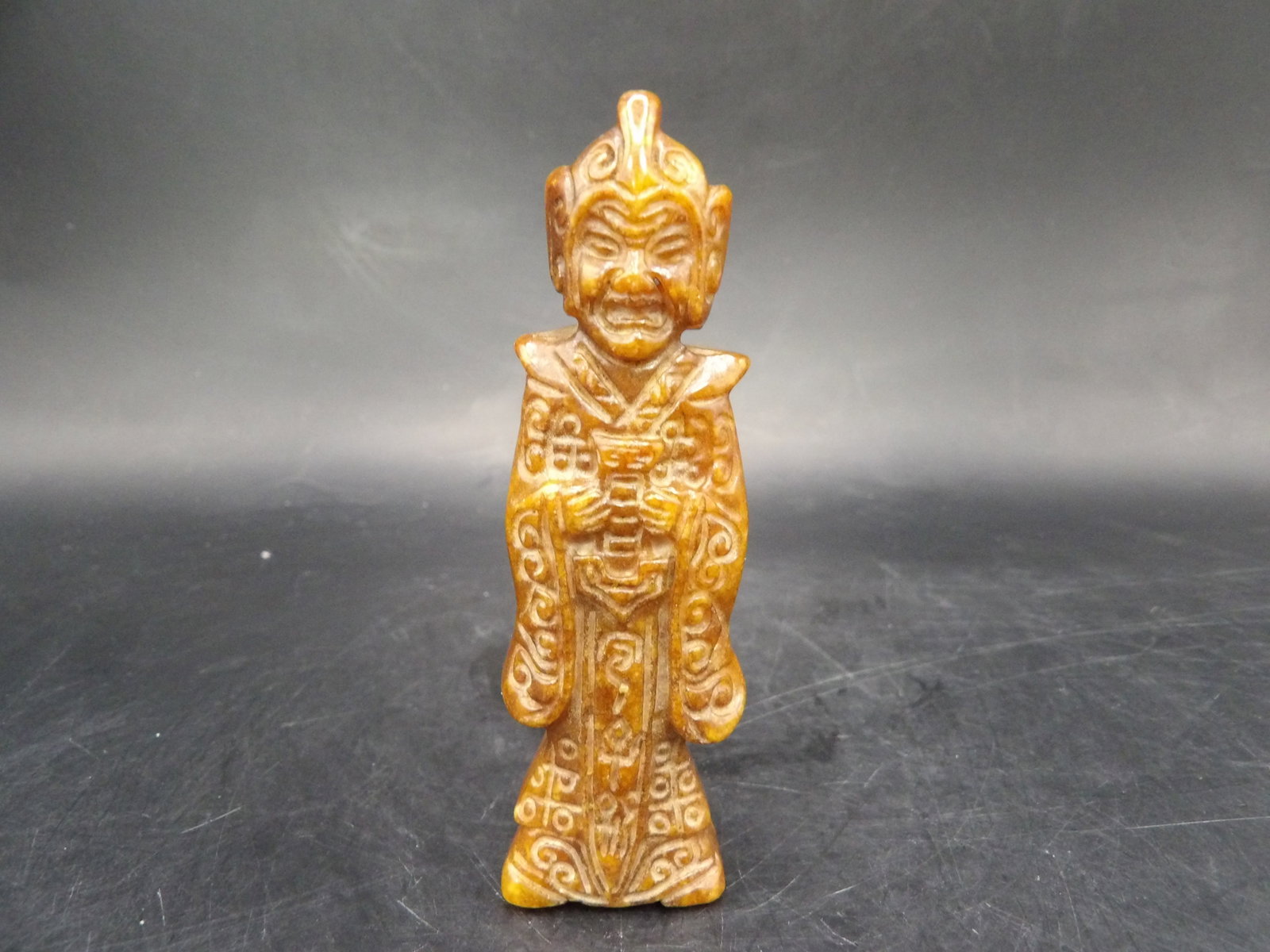 Chinese jade fine carved figurine - 5
