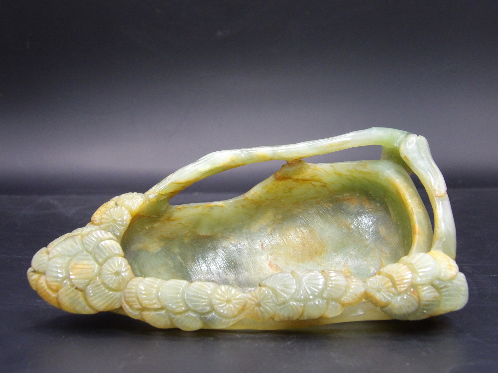Chinese nephrite jade brush washer - 2