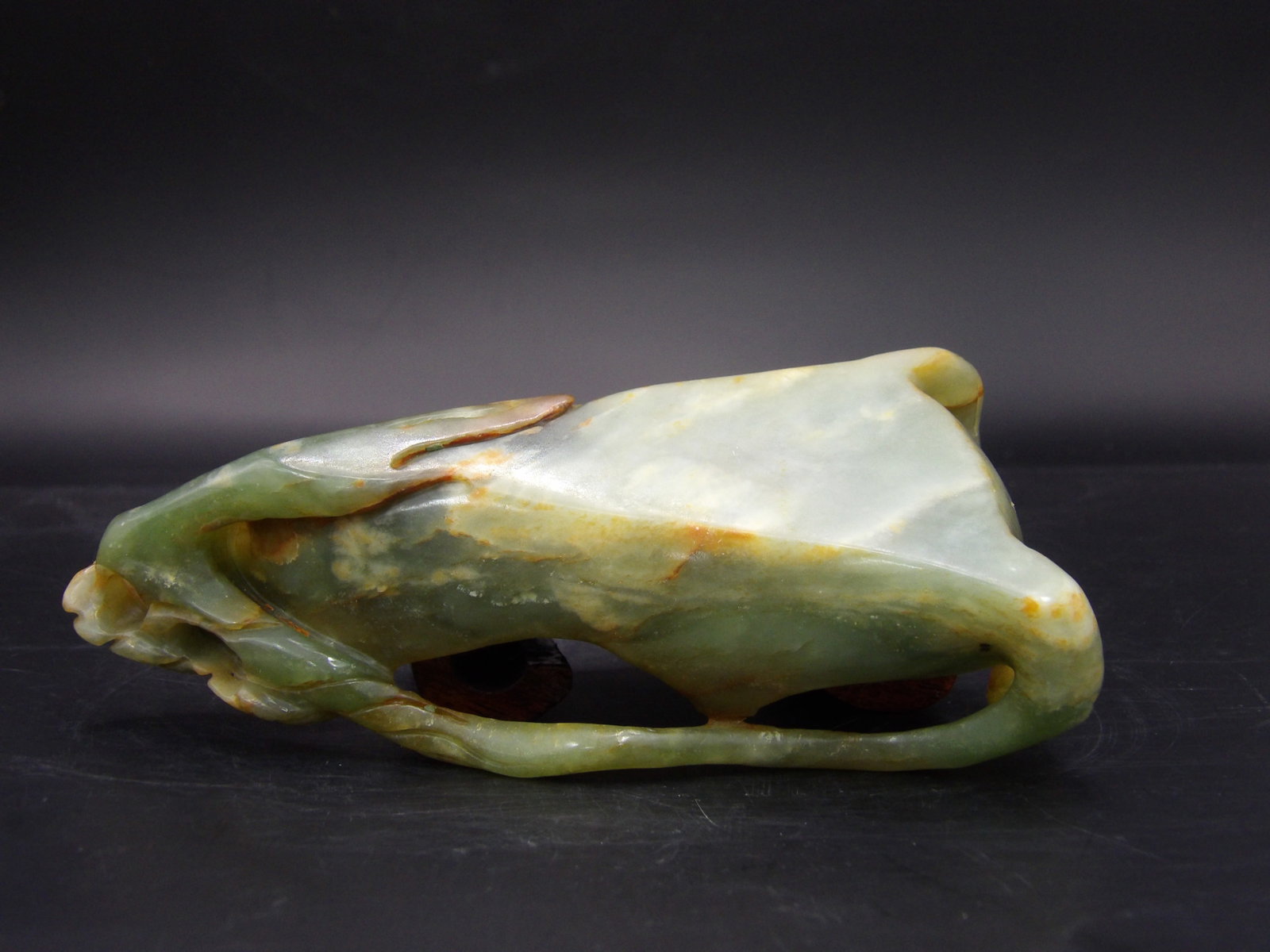 Chinese nephrite jade brush washer - 3