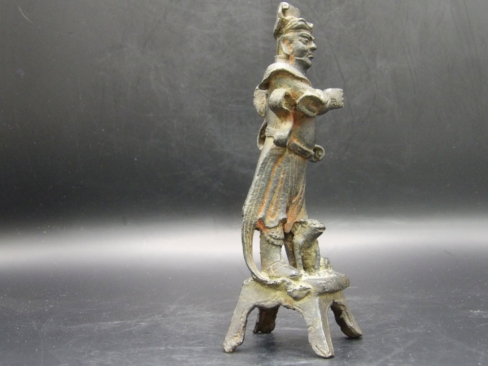 Ming Dynasty Chinese Bronze Warrior Statue - 4