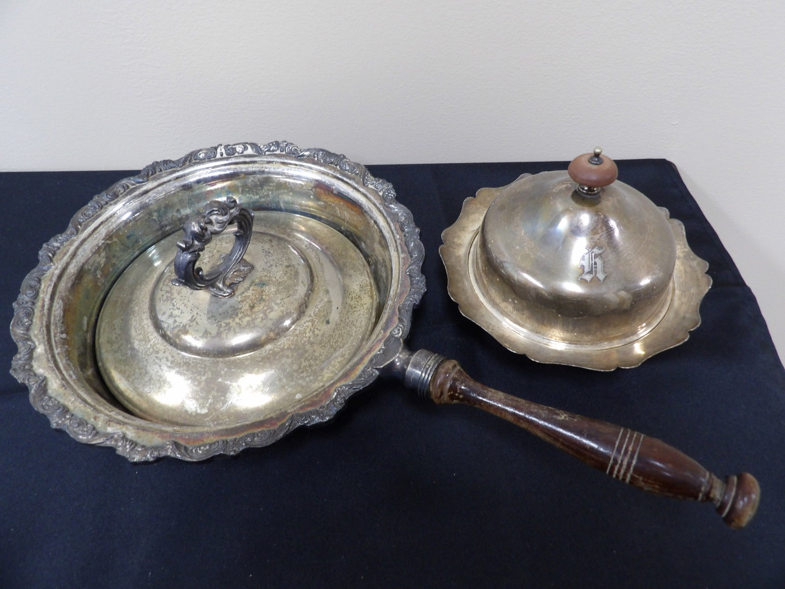 Lot of 2 Silver Plated Items kitchenware - 2