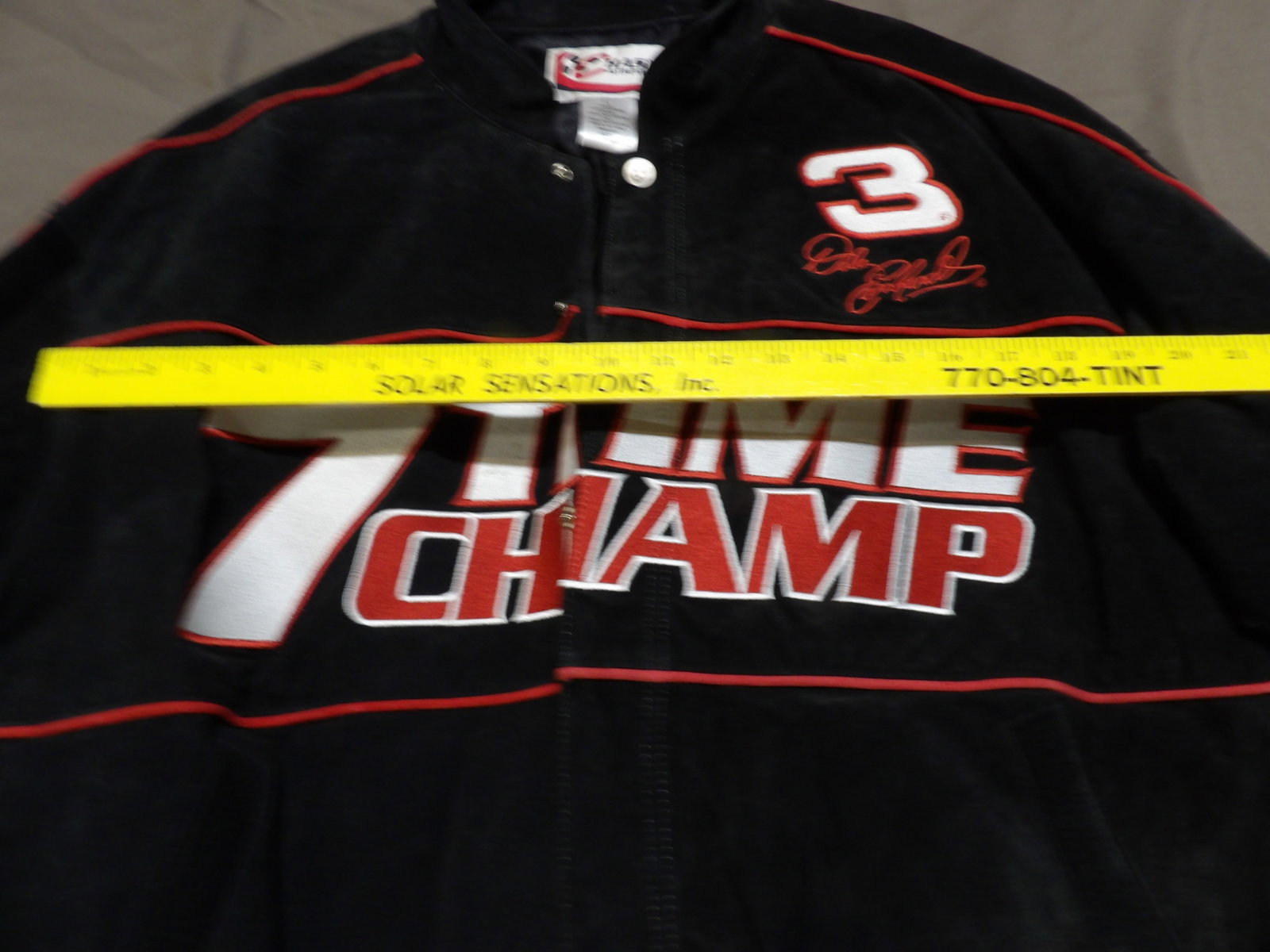 Chase Authentics Dale Earnhardt leather jacket size large - 2