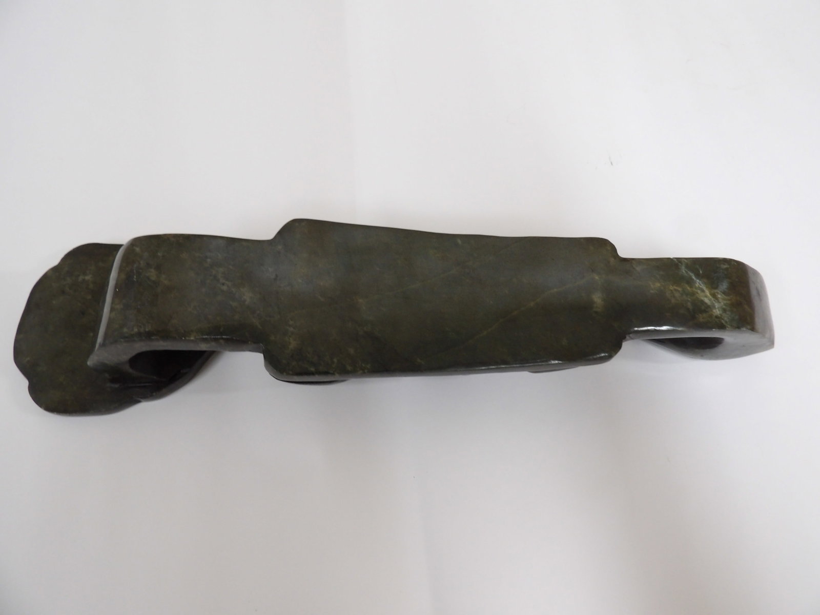 Chinese carved gem stone scepter - 5