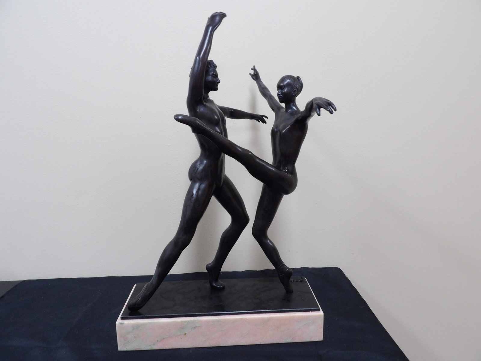 Museum quality custom made in 1987 French bronze sculpture by Greta Alessio estate: 22 inches height. On marble base. Heavy. From Atlanta estate. With correspondence between the artist and estate owner. It was paid a lot in 1980s. Address and names were covered up for privacy.