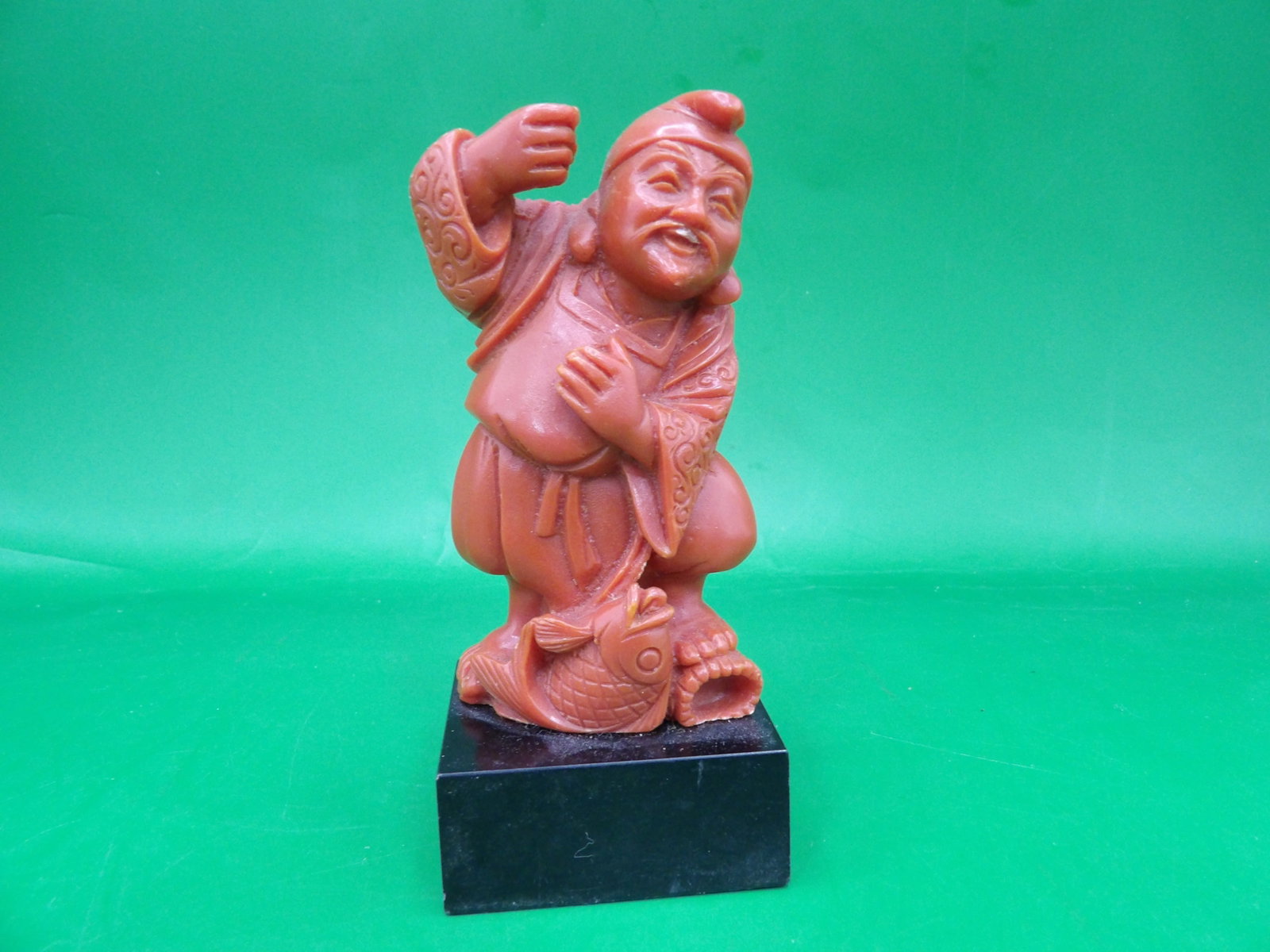 Japanese statue of Daikoku, the Japanese God of Wealth: 3.5 inches height.