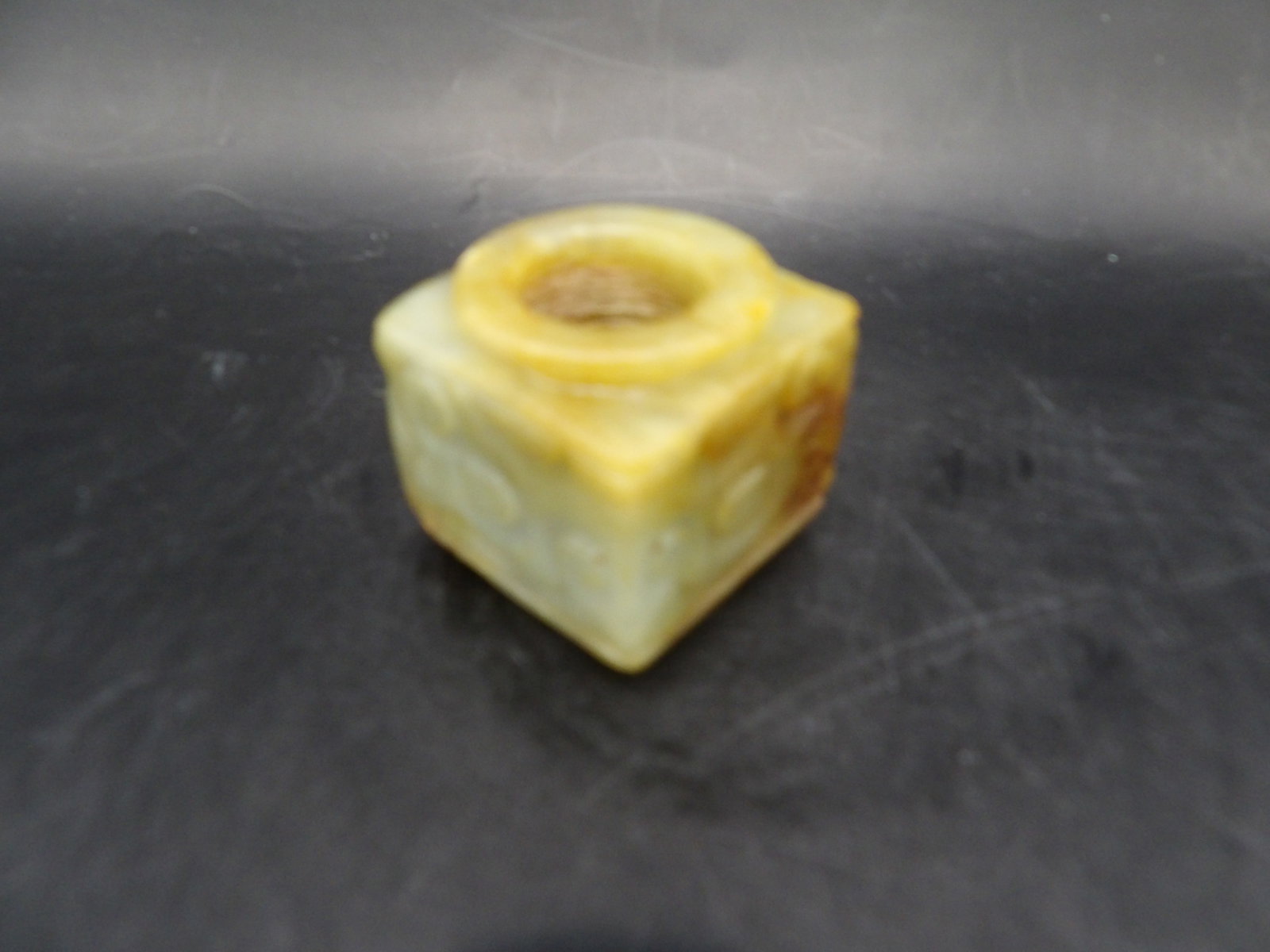 Chinese jade carved cong: 1.3 inches length. 63 grams. We will inhouse ship items to you very affordable and efficient. Select self-arrange shipping.