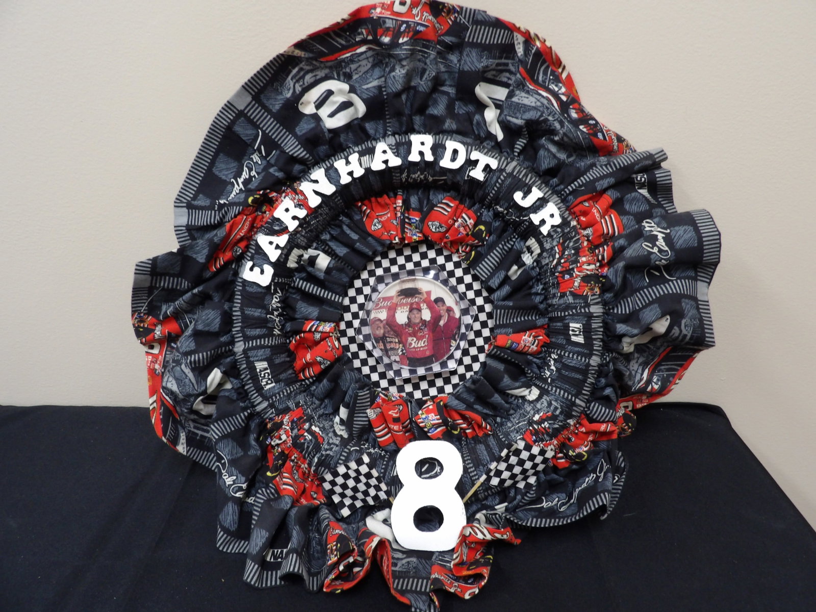 Earnhardt Jr Nascar wall hanging: 19 inches height. We will inhouse ship items to you very affordable and efficient. Select self-arrange shipping.